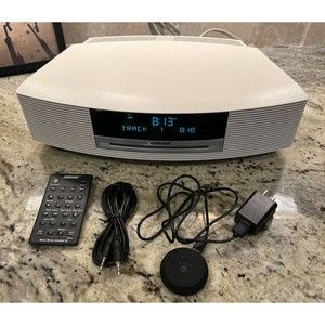 Bose Wave Music System w/ Remote White EXCELLENT condition Radio CD Bluetooth